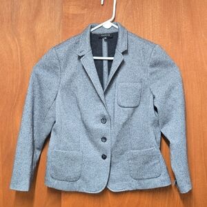 NWOT Talbots Gray Women's Wool Blazer Size 16